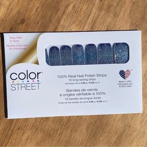NWT Color Street Ice to Meet You Retired Real Nail Polish Strips